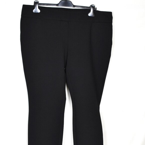 DALIA Pants Stretch XXL Black 4 Pockets Waist 41 Inseam 27 Flat Front - Picture 4 of 5